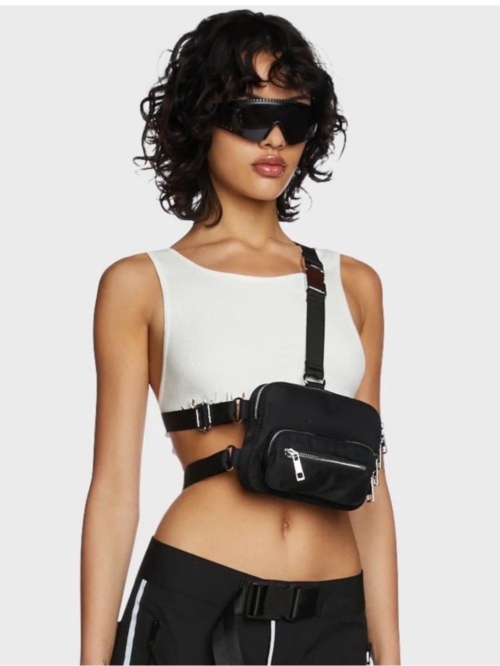 Poster girl black Fanny pack bag